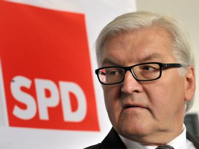 «Politik muss den Ausgleich der Interessen von Künstlern und Nutzern schaffen. Schwarz-Gelb hat das verschlafen», sagte SPD-Fraktionschef Frank-Walter Steinmeier. Foto: Martin Schutt/Archiv Frank-Walter Steinmeier