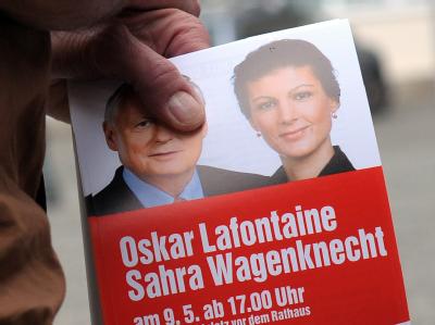 Hat nichts geholfen: Die Wahlwerbung der Linken ging an den meisten Wählern vorbei. Foto: Caroline Seidel Die Linke