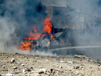 In der syrischen Hauptstadt Damaskus ist es zu einem Sprengstoffanschlag gekommen. Bis zu 70 Menschen kamen dabei ums Leben. Foto: Sana Anschlag in Damaskus
