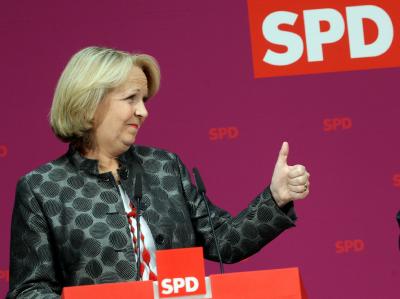 43 Prozent der Deutschen wollen Hannelore Kraft als Kanzlerin. Foto: Wolfgang Kumm/Archiv Kraft