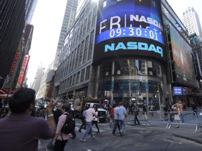 Die NASDAQ-Zentrale am New Yorker Times Square. Foto: Andrew Gombert Nasdaq