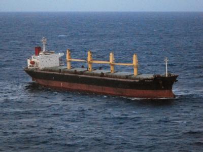 186 Meter langer Massengutfrachter: Das Schiff war auf dem Weg von Shanghai nach Townsville. Foto: Australien Maritime Safety Frachtschiff