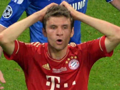 «Soooooooooooo bitter! Fußball kann grausam sein!»: Thomas Müller. Foto: Peter Kneffel Müller