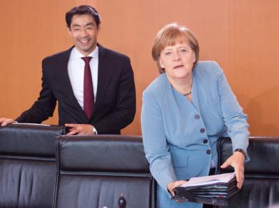 «Wir wollen den Erfolg»: Bundeskanzlerin Angela Merkel beim Energie-Gipfel. Foto: Michael Kappeler Merkel