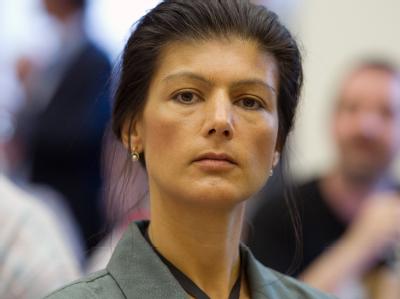 Die stellvertretende Vorsitzende der Partei Die Linke, Sahra Wagenknecht in Berlin bei einer Regionalkonferenz ihrer Partei. Foto: Soeren Stache Sahra Wagenknecht