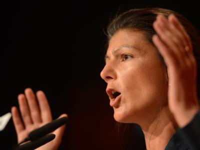 Sahra Wagenknecht ist als Vize-Vorsitzende im Amt bestätigt worden. Foto: Jochen Lübke Wagenknecht