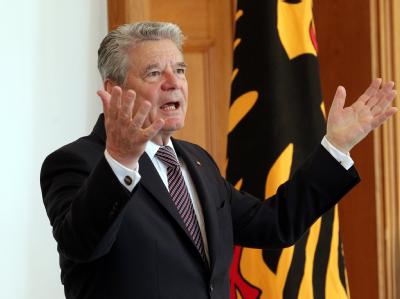 Bundespräsident Joachim Gauck hat wegen der Milliardenausgaben für die Förderung erneuerbarer Energien davor gewarnt, die Energiewende per Planwirtschaft umzusetzen. Foto: Wolfgang Kumm Bundespräsident Joachim Gauck