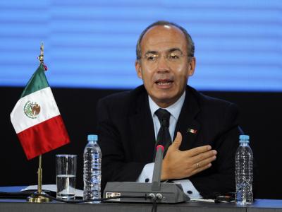 Mexikos Präsident Felipe Calderon will sein Land beim G20-Gipfel als aufstrebenden Schwellen-Staat präsentieren, der auf der globalen Bühne ernst zu nehmen ist. Foto: Ulises Ruiz Basurto Mexikos Präsident Felipe Calderon