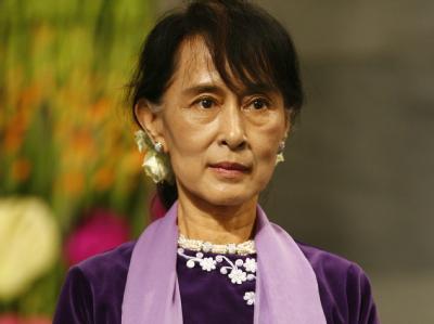 Friedensnobelpreisträgerin Aung San Suu Kyi in Oslo: 1991 hatte die Militärjunta ihre Teilnahme an der Preisverleihung durch Verhängung von Hausarrest verhindert. Foto: Lise Aserud Aung San Suu Kyi in Oslo