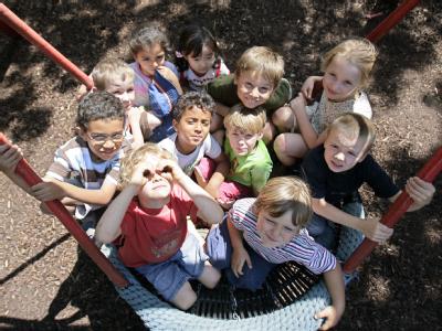Kindertagesstätte auf dem Universitätsgelände in Mainz. Foto: Fredrik von Erichsen/Archiv Kita in Mainz