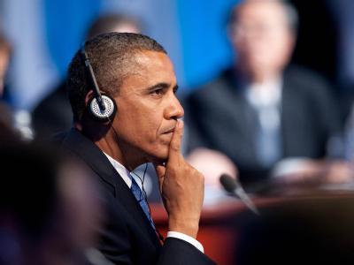 US-Präsident Barack Obama während des G20-Gipfels im mexikanischen Los Cabos. Foto: Peer Grimm US-Präsident Barack Obama in Los Cabos