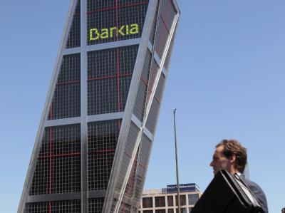 Die spanischen Kreditinstitute sind von der Ratingagentur innerhalb von sechs Wochen das zweite Mal herabgestuft worden. Foto: Leonardo Wen/Archiv Bankia