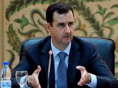 Syriens Präsident Baschar al-Assad sieht sein Land im Kriegszustand. Foto: epa/Syrian News Agency Sana Syriens Präsident Baschar al-Assad