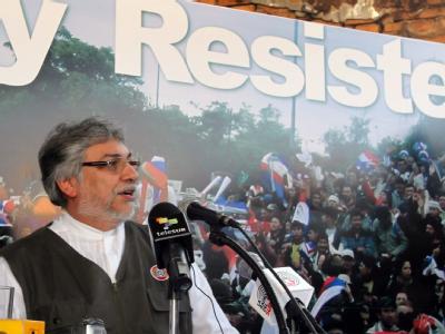 Paraguays abgesetzter Präsident Fernando Lugo hält den Ausschluss des Landes für eine gerechte Strafe. Foto: Andres Cristaldo Lugo