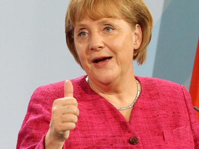 Angela Merkel ist beliebt. Foto: Wolfgang Kumm / Archiv Merkel