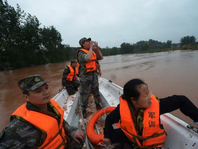 Die Überschwemmungen in China trafen mehr als sechs Millionen Einwohner in 17 Provinzen. Foto: epa/ranwen Schwere Unwetter