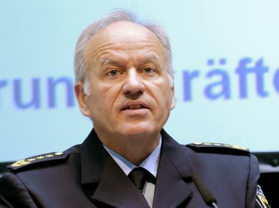 Der Präsident der Bundespolizei, Matthias Seeger. Foto: Bernd Settnik / Archiv Seeger