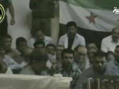 Ein Video des saudischen Nachrichtensenders Al-Arabija zeigt einen Teil der Entführten in der Gewalt der sogenannten Al-Baraa-Märtyrerbrigade. Foto: Al Arabiya Iranische Geißeln