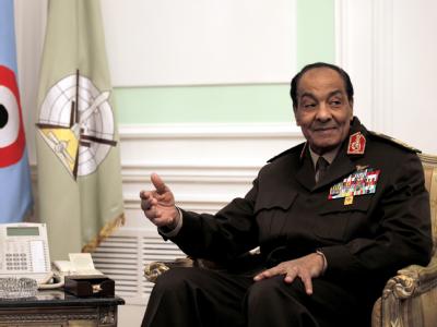 Zwanzig Jahre lang hatte Mohammed Hussein Tantawi unter Präsident Husni Mubarak gedient. Foto: Amel Pain/ Archiv+ Mohammed Hussein Tantawi