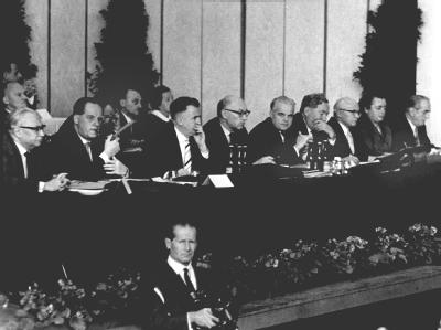 Wendepunkt der SPD-Geschichte: der Parteitag von Bad Godesberg im Jahr 1959. Bad Godesberg 1959