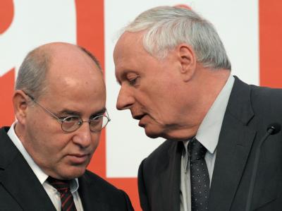 Das Führungsduo der Linken: Gregor Gysi und Oskar Lafontaine. Lafontaine und Gysi