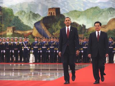 US-Präsident Barack Obama und der chinesische Staatschef Hu Jintao trafen sich zu Gesprächen in Peking. Barack Obama und Hu Jintao
