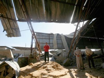 Zerstörung im Gazastreifen nach den israelischen Luftangriffen. Luftangriffe im Gazastreifen