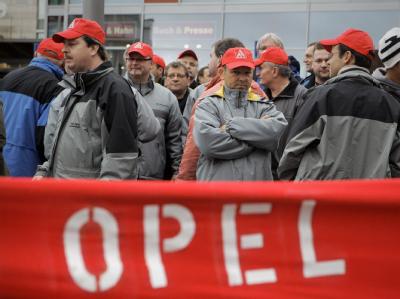 Unruhe in Rüsselsheim: 2400 Opel-Mitarbeiter sollen hier ihre Arbeit verlieren. Unruhe in Rüsselsheim