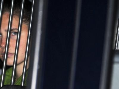 Amanda Knox am letzten Tag des Prozesses. Amanda Knox