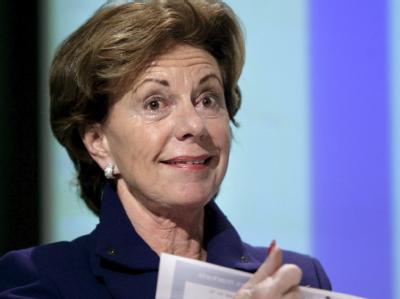 Sie suche Talent, keine Heiligen. So rechtfertigte die EU-Kommissarin Kroes ihre Entscheidung für Guttenberg. Foto: Oliver Hoslet/Archiv EU-Kommissarin Neelie Kroes