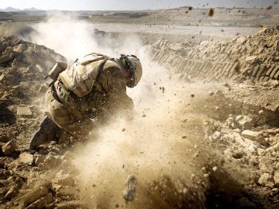 Soldaten einer britische Einheit im Kampfeinsatz in Afghanistan (Archiv). Britischer Soldat