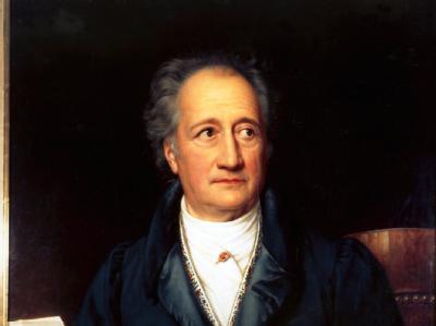 Johann Wolfgang von Goethe in einem Ölgemälde von Joseph Stieler und Friedrich Dürck. Johann Wolfgang von Goethe