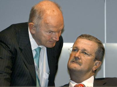 Als man noch miteinander sprach: Ferdinand Piëch (l.) und Porsche-Chef Wendelin Wiedeking auf einem Archivfoto vom 19.04.2007. Piëch und Wiedeking