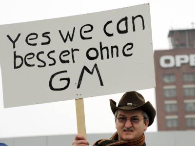 Protest gegen GM: Ein Opel-Mitarbeiter sagt, was viele seiner Kollegen denken. Protest gegen GM