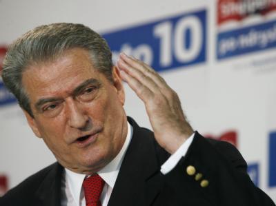 Albaniens Ministerpräsident Sali Berisha. Sali Berisha