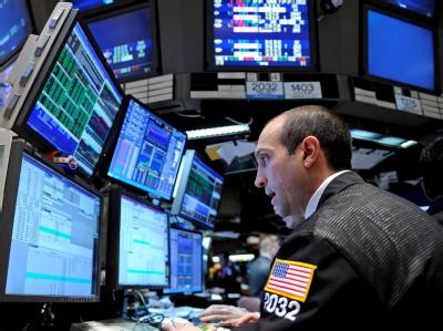 Broker an der Wall Street. Wall Street