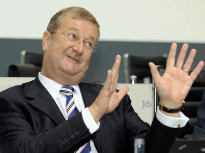Wendelin Wiedeking, Aufsichtsrat des Autoherstellers Audi und Vorstandsvorsitzender von Porsche, am 13.05.2009 bei der Hauptversammlung von Audi in Neckarsulm. Wiedeking