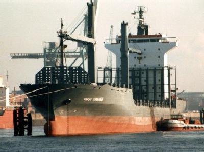 Containerschiff «Hansa Stavanger» (Archivbild). Containerschiff «Hansa Stavanger»