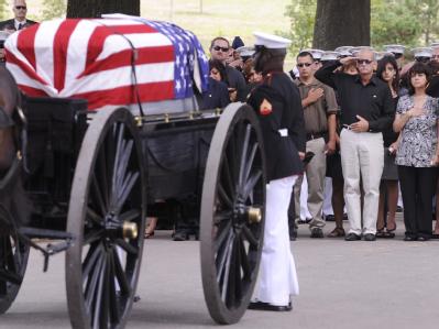 Beerdigung eines in Afghanistan gefallenen US-Soldaten auf dem US-Friedhof von Arlington. Afghanistan-Opfer