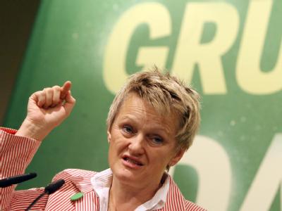 Die Spitzenkandidatin der Grünen, Renate Künast, beim Renate Künast