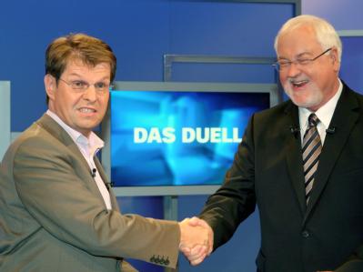 Vier Tage vor der Landtagswahl stellen sich die Spitzenkandidaten dem Streitgespräch. TV-Duell mit Carstensen und Stegner