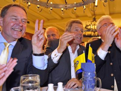 Die FDP feiert das Ende der elfjährigen Oppositionszeit. Die FDP feiert
