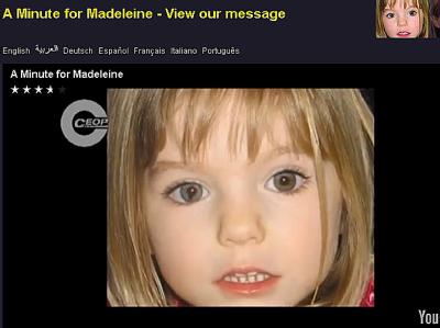 Der Screenshot zeigt Madeleine McCann in einem neuen einminütigen Video der Kinderschutzorganisation Child Exploitation and Online Protection (Ceop). Neues Madeleine-Video