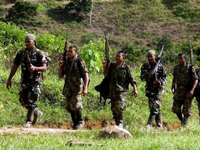 Die Soldaten sollen ein Lager der marxistischen Rebellengruppe «Revolutionäre Streitkräfte Kolumbiens» (FARC) angegriffen haben (Archivbild). Kolumbianische Soldaten