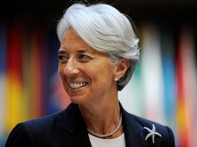 IWF-Chefin Christine Lagarde. Foto: Michael Reynolds/Archiv Lagarde