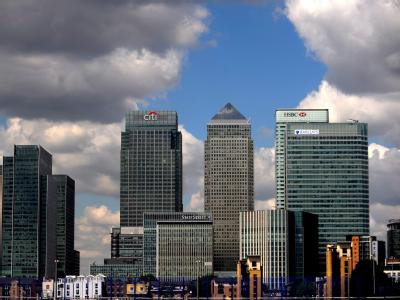 Der Finanzsektor ist die Lebensader der britischen Wirtschaft, das Bankenviertel in der City of London deren Herz. Foto: Andy Rain/Archiv Banken in London