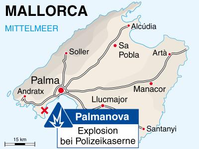 Nach dem Tod von zwei Polizisten bei einem Terroranschlag auf Mallorca ist der Flughafen der spanischen Ferieninsel geschlossen worden. Anschlag auf Mallorca