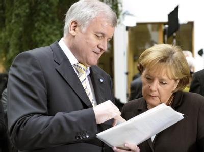 CDU und FDP kamen mit einem gemeinsamen Konzept zum Koalitionsgipfel. Doch CSU-Chef Seehofer machte ihnen einen Strich durch die Rechnung. Archivfoto: Soeren Stache, dpa Merkel und Seehofer