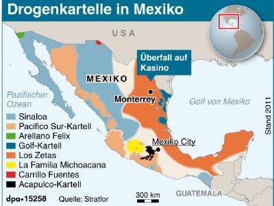In Mexiko tobt seit Jahren ein Drogenkrieg. Drogenkartelle in Mexiko