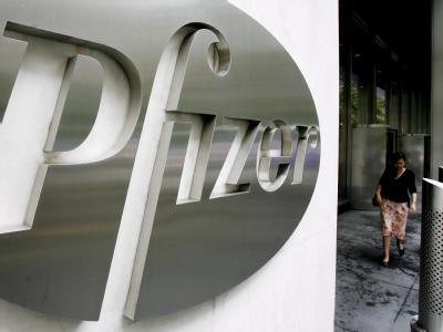 Konzernzentrale von Pfizer in New York. Pharmariese Pfizer